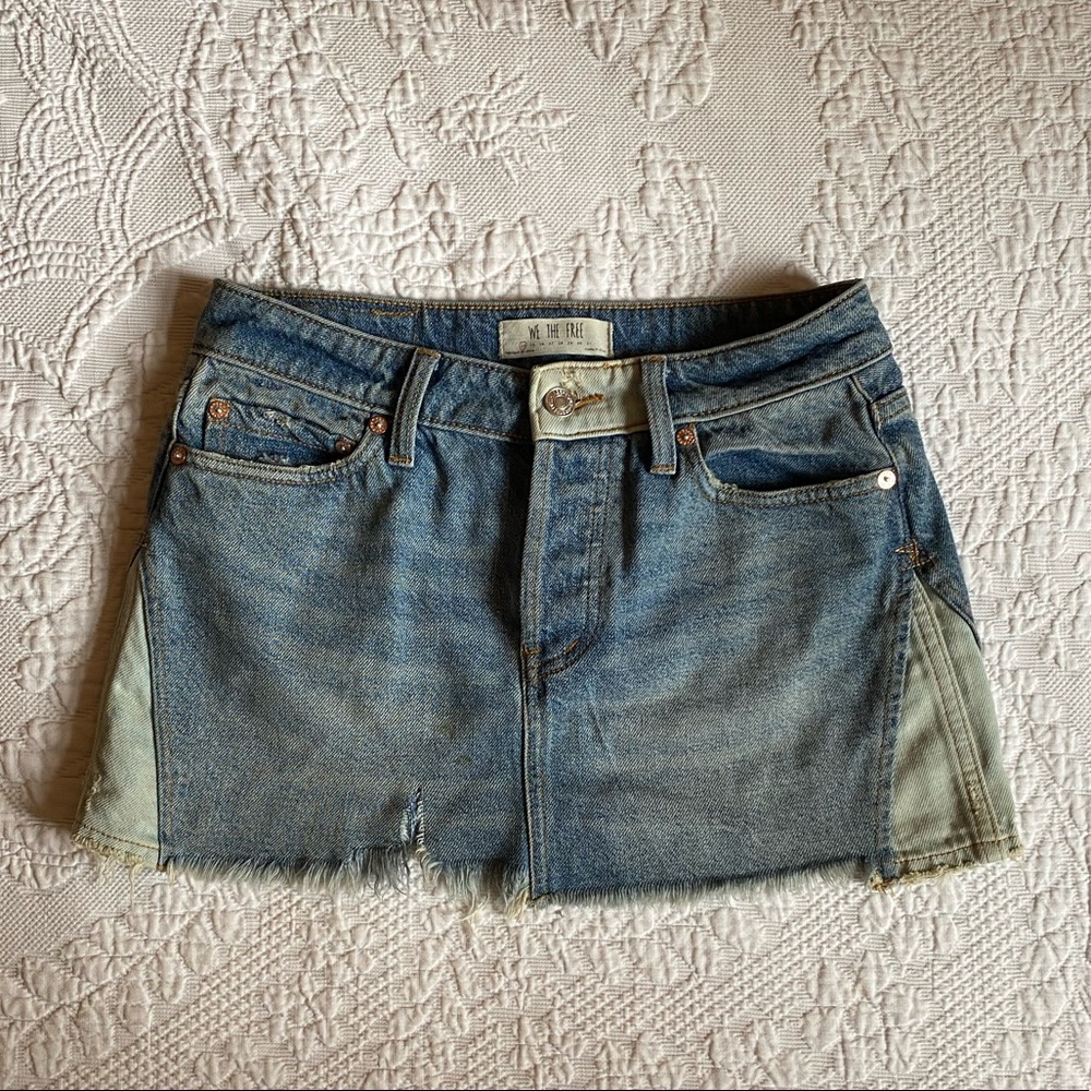 FREE PEOPLE - Denim Skirt
